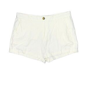 Women's White linen Shorts